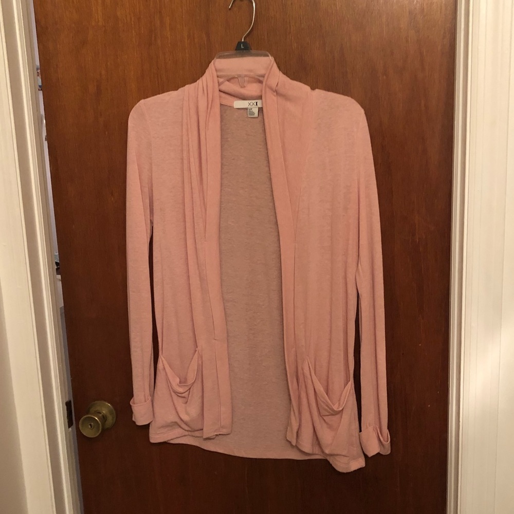 Pink cardigan